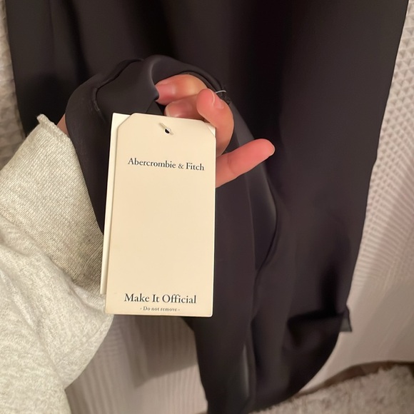 Abercrombie & fitch asymmetrical hem midi dress one shoulder - Picture 7 of 8